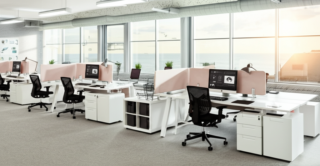 Modern office workspace